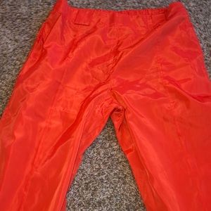 neon orange joggers from fashion nova